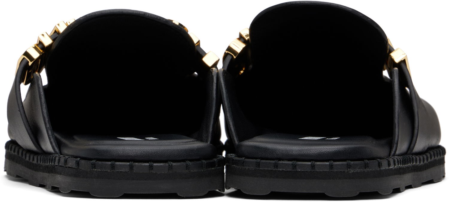 Облекло Moschino Moschino Lettering Logo Slip-On Loafers Черно | MA10162G1M MF0 000, 1