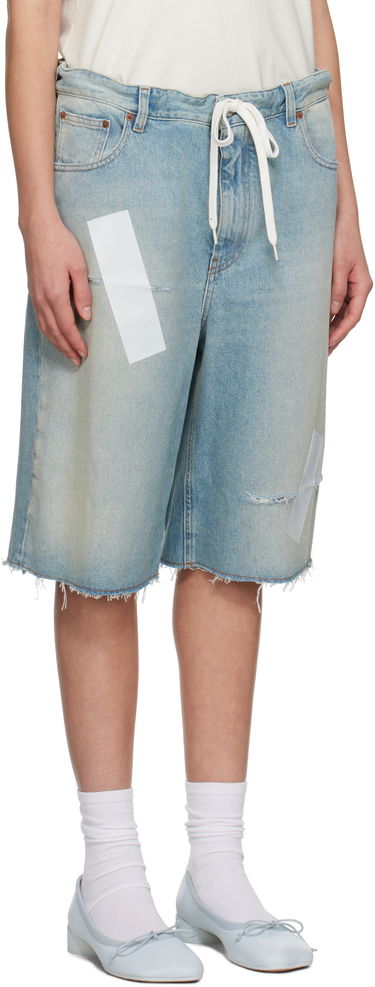 Къси панталони Maison Margiela MM6 Maison Margiela Taped Denim Shorts Синьо | S52MU0126 M30019, 1
