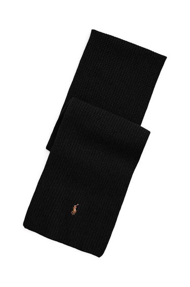 Шал Polo by Ralph Lauren Wool Scarf Черно | 449959353, 0