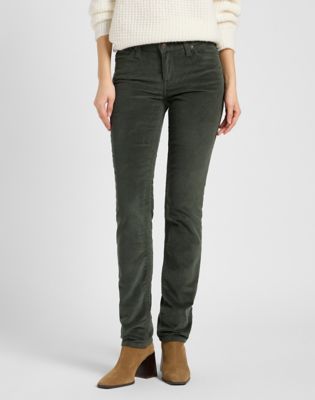 Панталони Lee Lee Marion Straight Corduroy Pants 36x33 Зелено | 112370916, 0