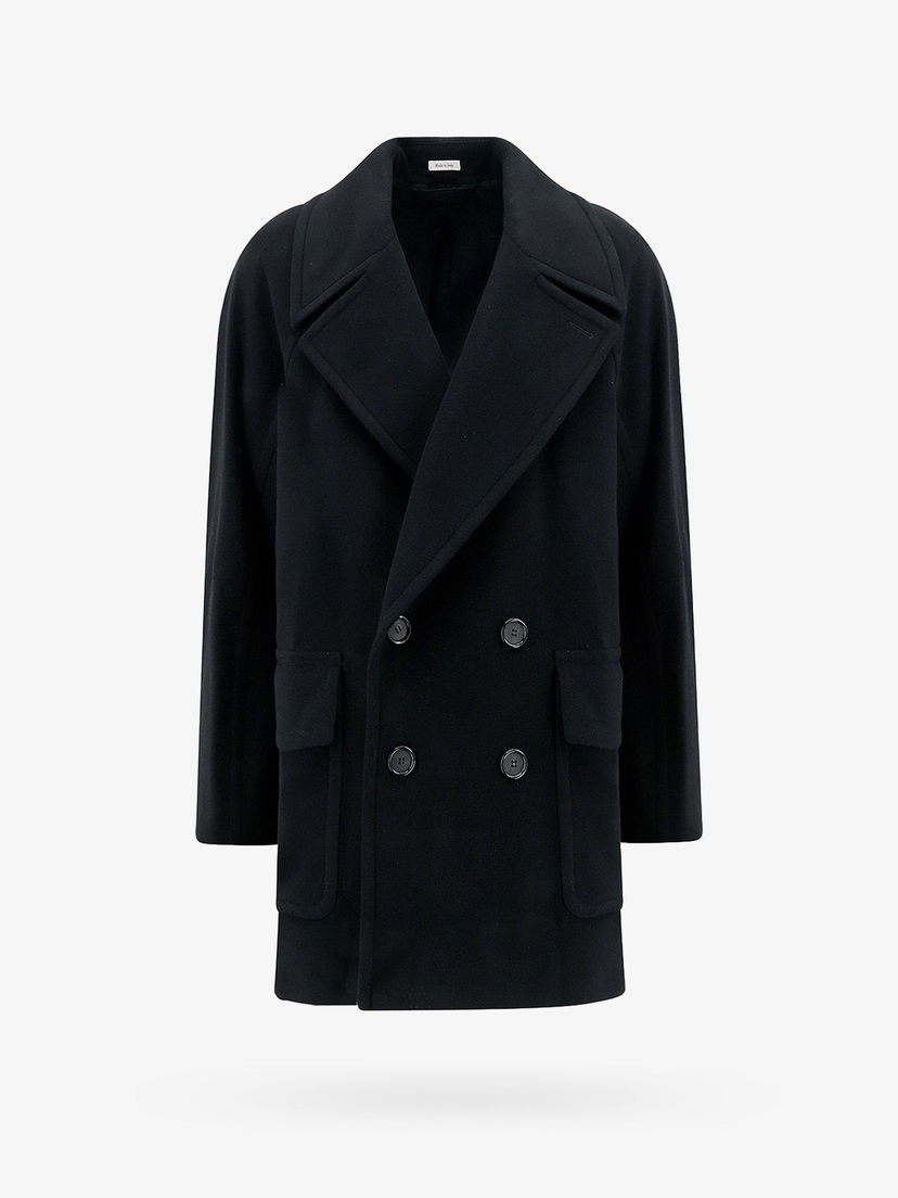 Палта Alexander McQueen Double-Breasted Coat Черно | 754885QVV711000