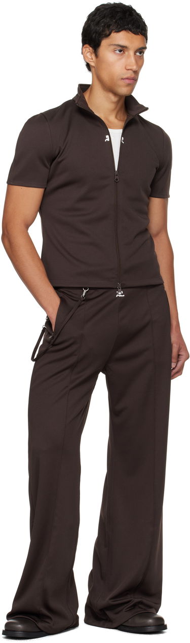 Панталони Courrèges Courrèges Flare Interlock Tracksuit Pants Кафяво | 325JPA426JS0250, 3