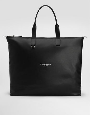 Голяма пазарска чанта Dolce & Gabbana Dolce & Gabbana Large Calfskin Shopper Черно | BM2374A6E4880999, 0