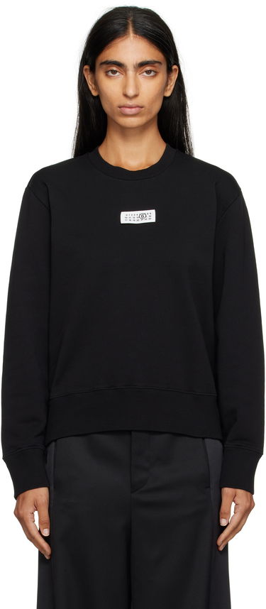 Суитчър Maison Margiela MM6 Maison Margiela Logo Patch Sweatshirt Черно | S52GU0247 M25025, 0