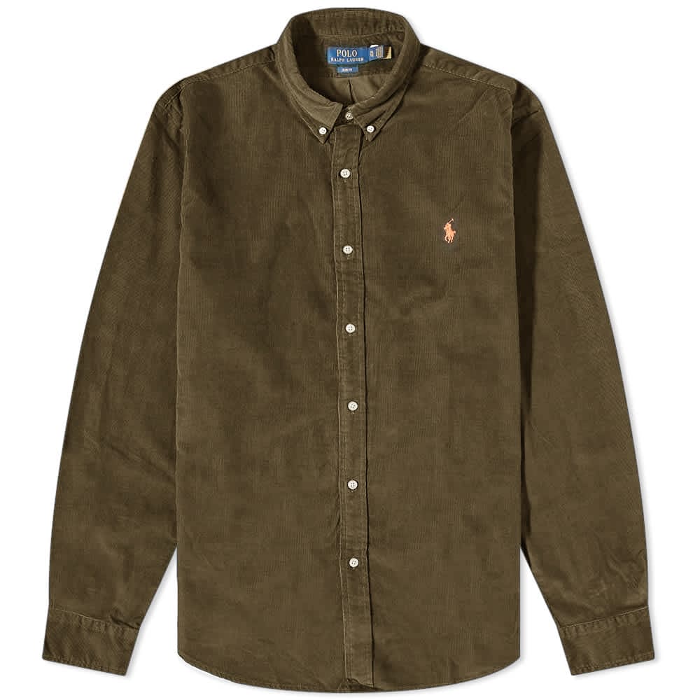 Риза Polo by Ralph Lauren Corduroy Defender Зелено | 710818761014, 0