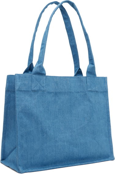 Голяма пазарска чанта GANNI GANNI Large Easy Tote Bag Синьо | A5599, 2