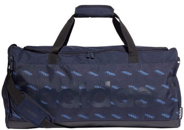 Чанта за пътуване adidas Originals Linear Logo Duffle Bag Тъмно синьо | fl3653, 0