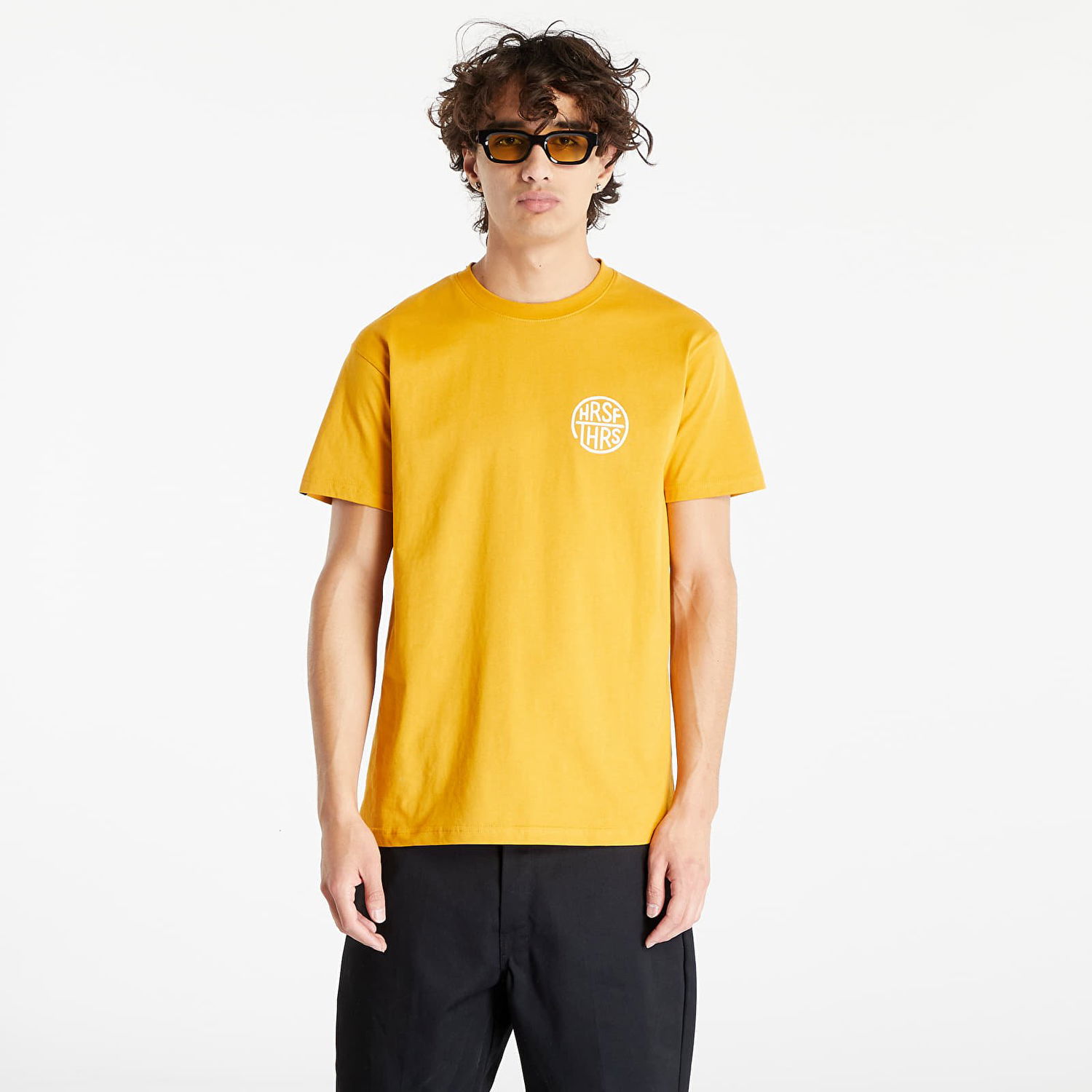 Тениска Horsefeathers Circle T-Shirt Жълто | SM1334C, 0