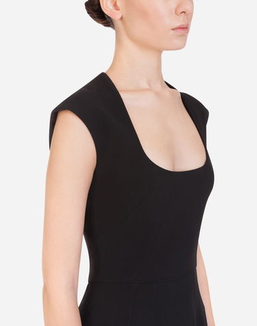 Pокля Dolce & Gabbana Cady Longuette Dress Черно | F6I8GTFURDVN0000, 3