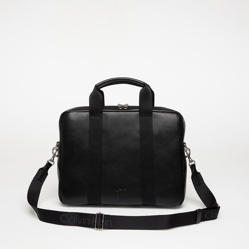 Чанта през рамо CALVIN KLEIN Calvin Klein Webbing Strap Laptop Bag Черно | LV04D3272G UB1