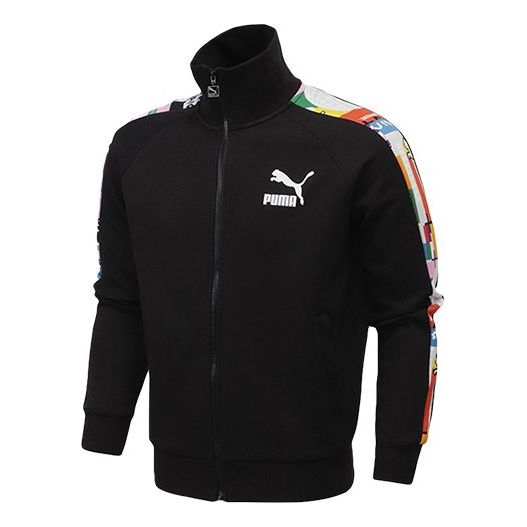 Яке бомбър Puma T7 Slim Fit Stand Collar Jacket Черно | 531290-01, 0