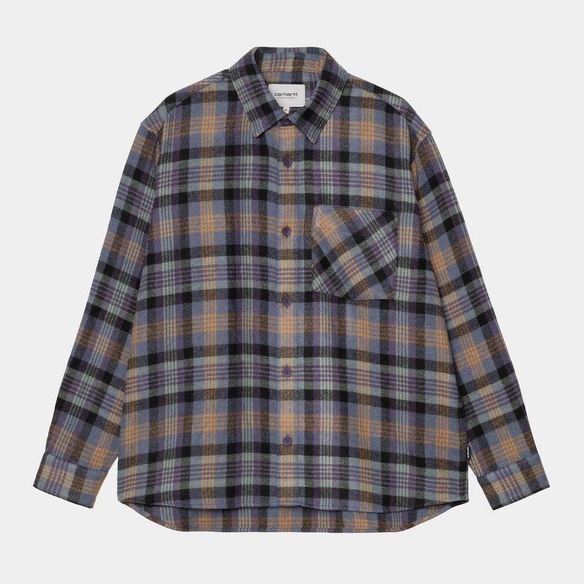 Риза Carhartt WIP Carhartt WIP Dern Long Sleeve Shirt Синьо | I035331_10