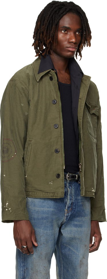 Яке Enfants Riches Déprimés 'Need to Suffer' Distressed Field Jacket Зелено | 030-556, 1