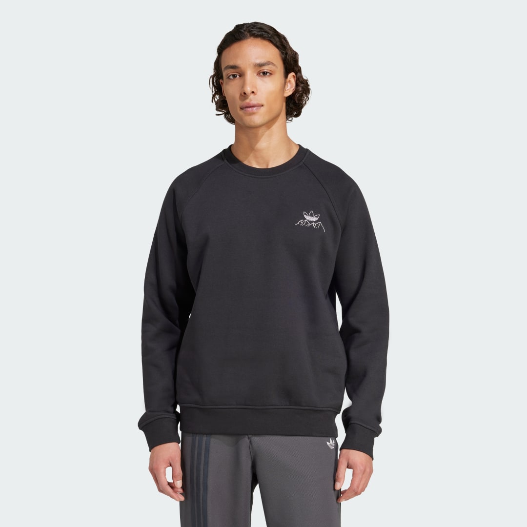 Пуловер adidas Performance Winter Resort Mountain Graphic Fleece Crewneck Sweatshirt Черно | KC3511, 0