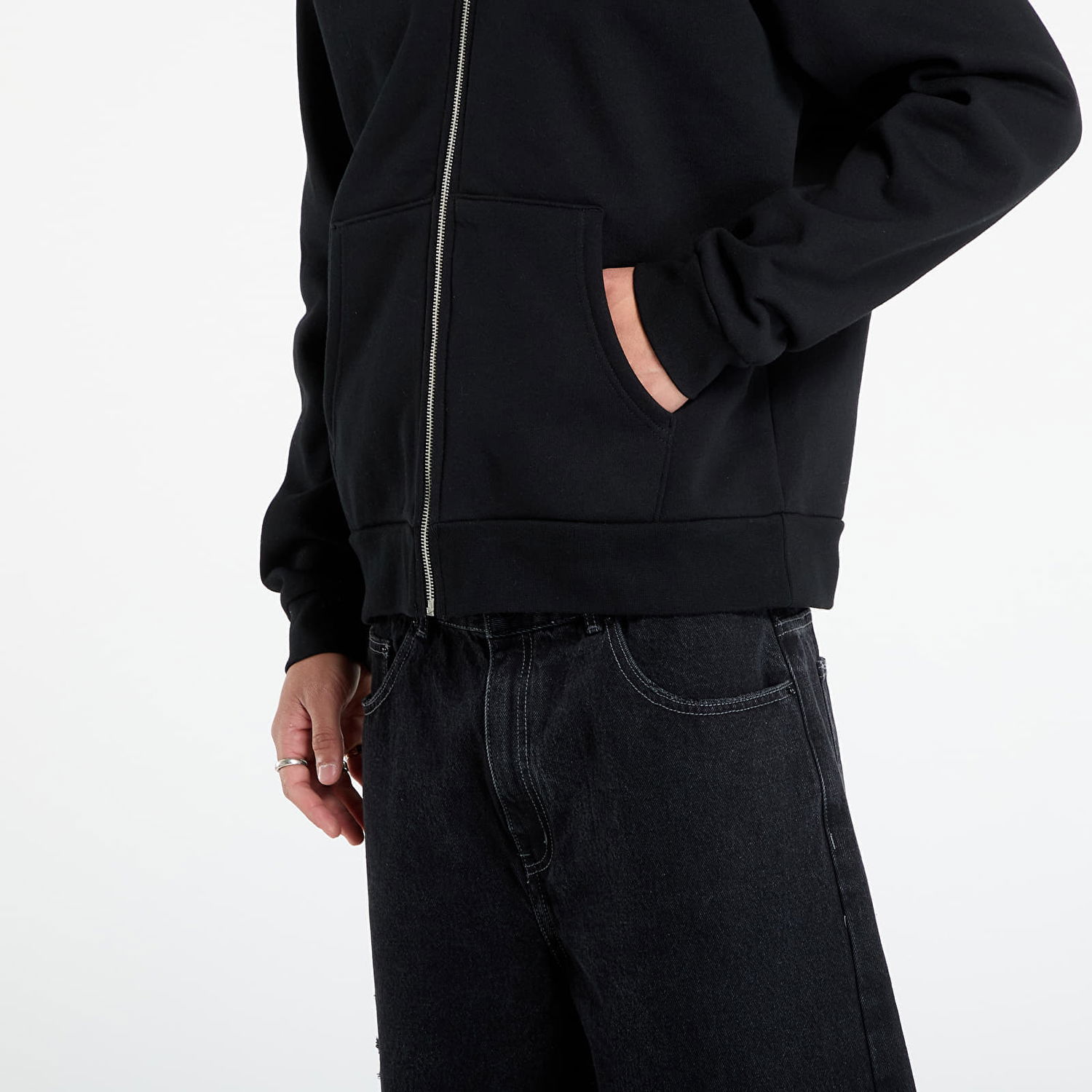 Суитчър OBEY OBEY Gaze Extra Heavy Zip Hoodie Черно | 112460030-BLK, 1
