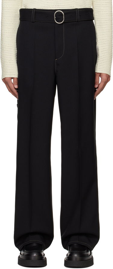 Панталони Jil Sander Jil Sander Belted Trousers Черно | J22KA0255_J70001, 0