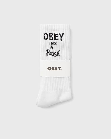 Чорапи OBEY Has A Posse Socks Бяло | 100260187-WHT, 0