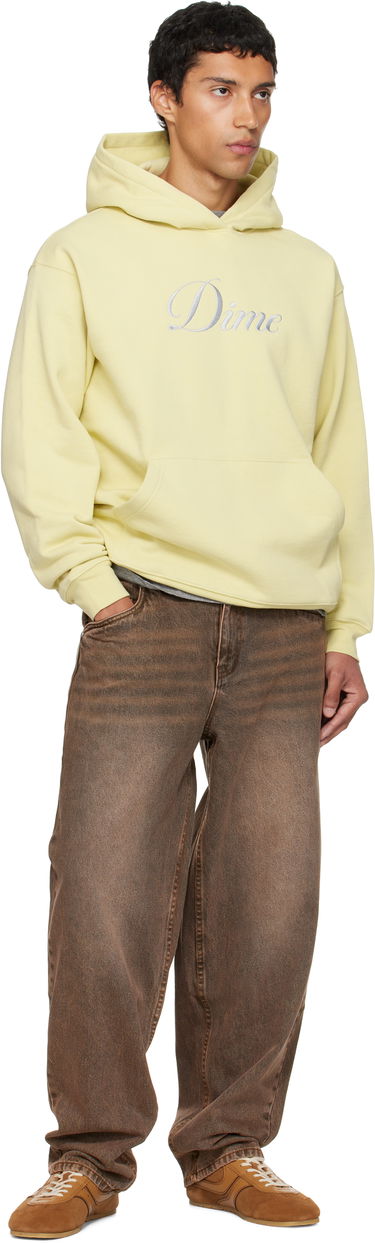 Суитчър Dime Dime Cursive Hoodie Жълто | DIMEFA2556CRE, 3