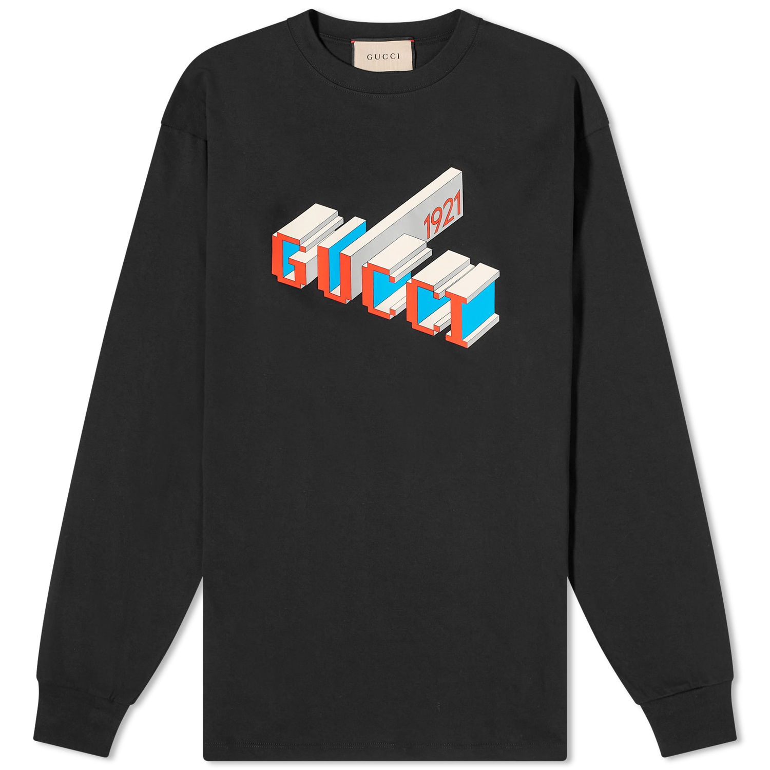 Пуловер Gucci 3D Logo Crewneck Черно | 774304-XJF69-1152, 0