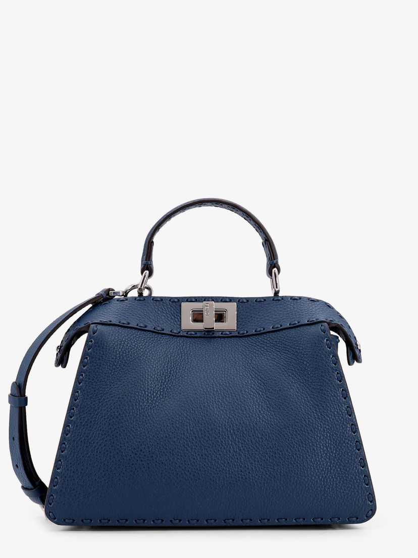 Дамска чанта FENDI Blue Leather Shoulder Bag Синьо | 8BN327ARBBF0E2H