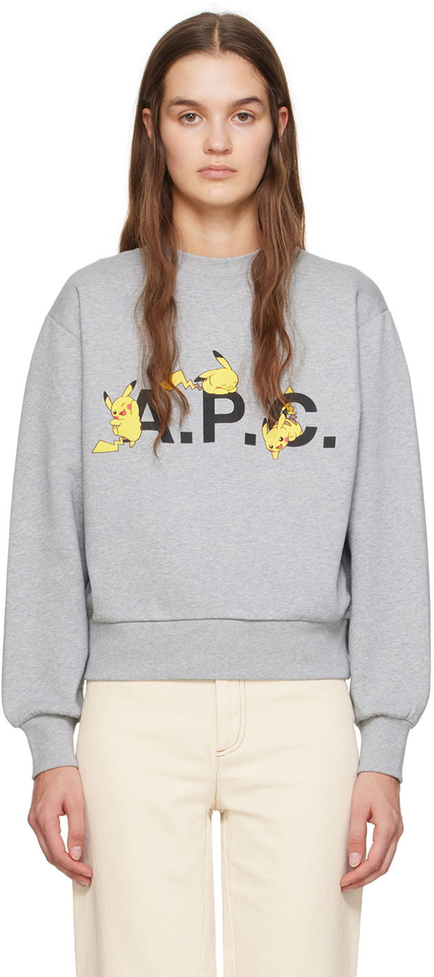 Суитчър A.P.C. Pikachu x Sweatshirt Сиво | COGVF-F27862, 0