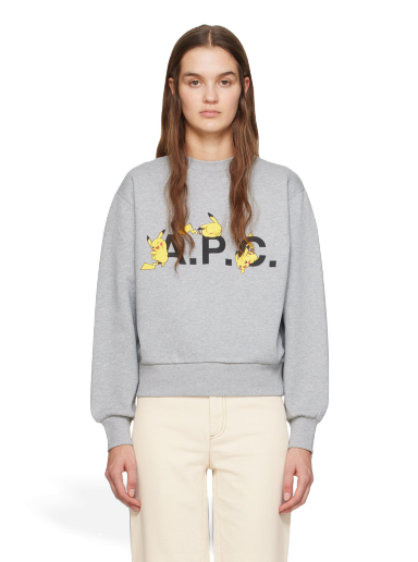 Суитчър A.P.C. Pikachu x Sweatshirt Сиво | COGVF-F27862