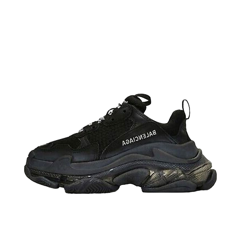 Кецове и обувки Balenciaga Triple S Black Clear Sole W Черно | 544351 W09O 11000