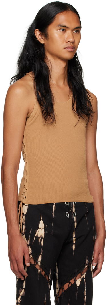 Потник Dion Lee Ribbed Tank Top Кафяво | C7224F23, 3