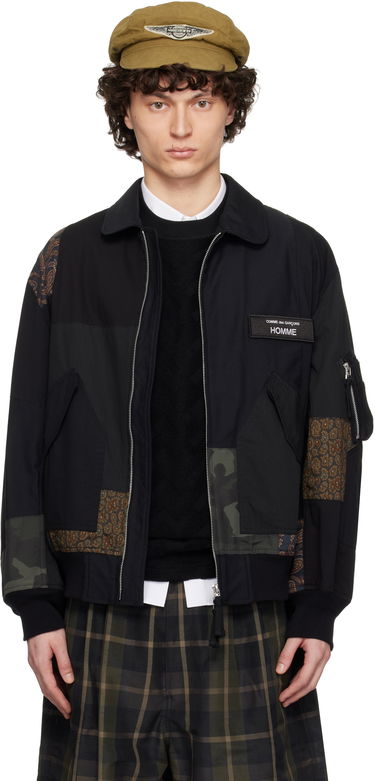 Яке бомбър Comme des Garçons CDG Homme Nylon Back Satin Mix Jacket Черно | HO-J023-051, 0