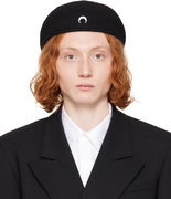 Marine Serre Moon Felted Wool Beret