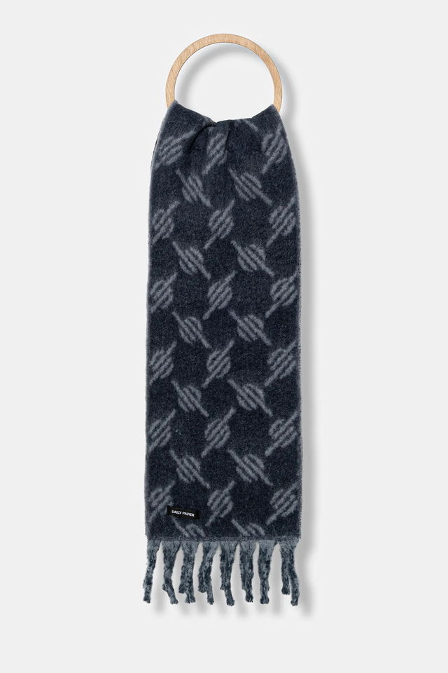 Daily Paper Riyo Monogram Wool Blend Scarf