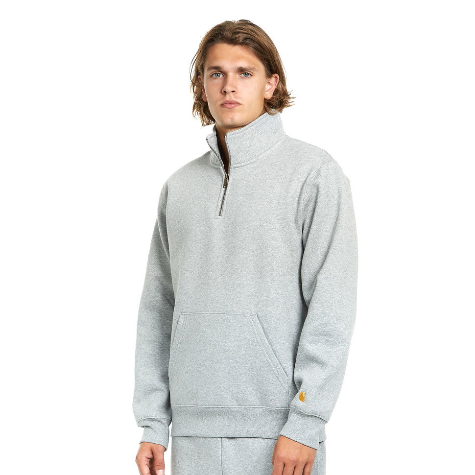 Суитчър Carhartt WIP Chase Neck Zip Sweat Сиво | I027038.00M.XX, 0
