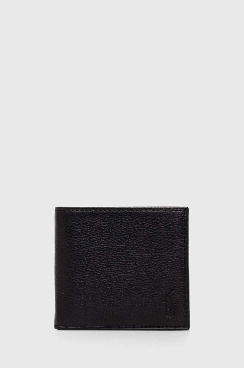 Портфейл Polo by Ralph Lauren Polo Leather Wallet Черно | 405914235