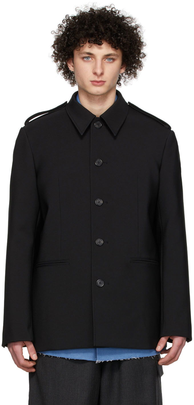 Риза We11done We11done Regular Collar Jacket Черно | WD-JK1-22-084-M-BK, 0