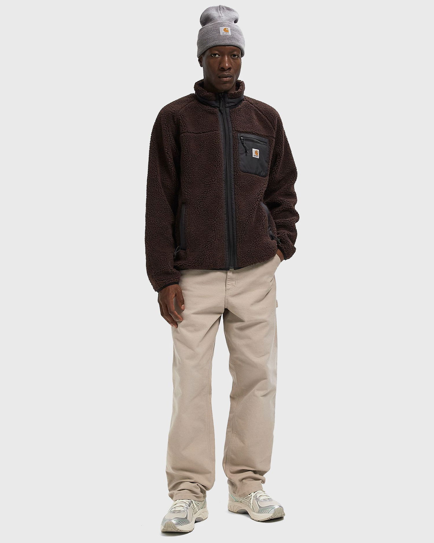 Яке Carhartt WIP Fleece Jacket Prentis Кафяво | I035696-3AN.XX, 1