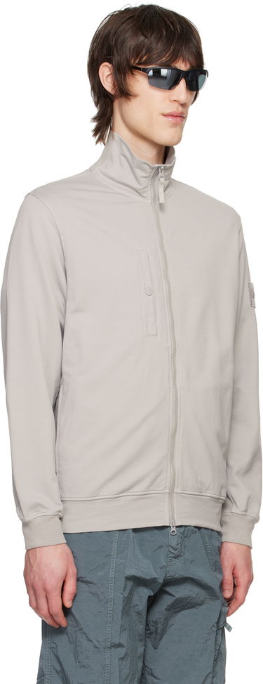 Пуловер Stone Island Stone Island Stretch Zip-Up Jacket Сиво | K1S15 6100012 S00F3, 1