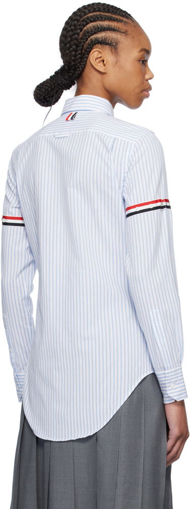 Риза Thom Browne Thom Browne Striped Oxford Shirt with 4-Bar Синьо | FLL005O-F0810, 2