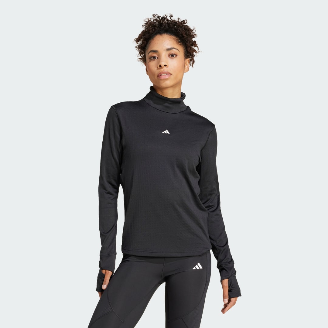 Тениска adidas Performance Top TECHFIT COLD.RDY Funnel Neck Long Sleeve Черно | IK7917, 0