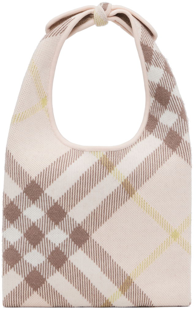 Burberry Check Tie Tote Bag