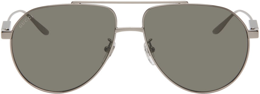 Слънчеви очила Gucci Gunmetal Aviator Бежово | GG1311S, 0