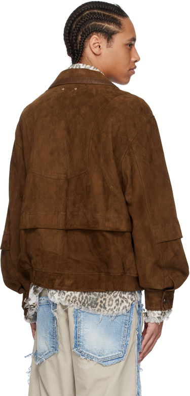 Яке бомбър Andersson Bell Andersson Bell Mikoos Suede Bomber Jacket Кафяво | awa673m, 2