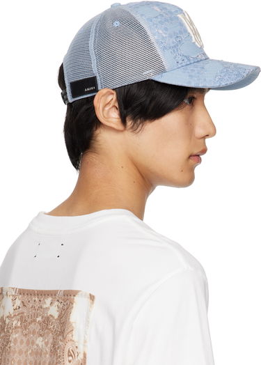 Шапка с козирка AMIRI AMIRI Bandana Repair Trucker Cap Черно | AMHATR1028, 4