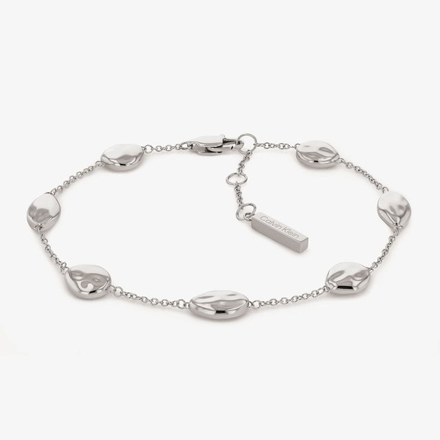 Hammered Oval Link Bracelet