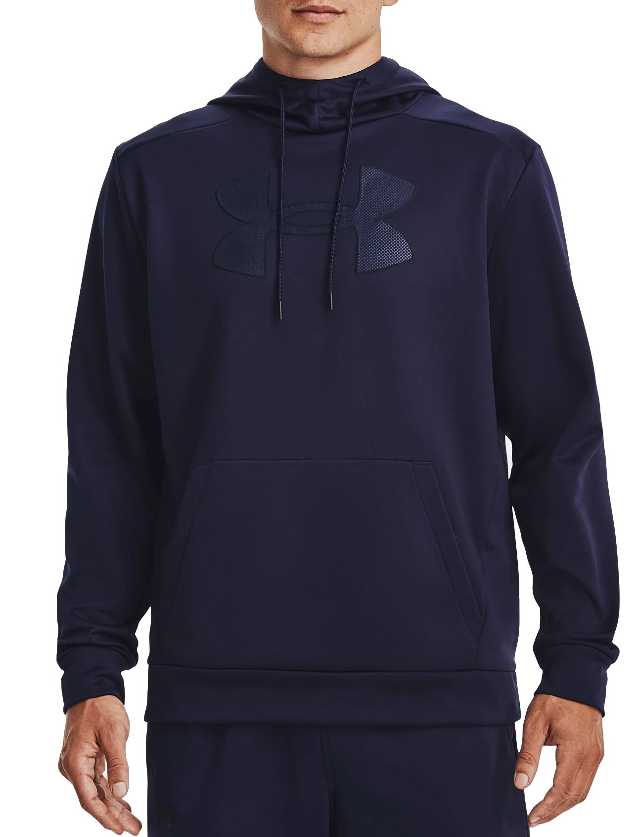 Суитчър Under Armour Armour Fleece Big Logo Hoodie Тъмно синьо | 1373352-410, 0