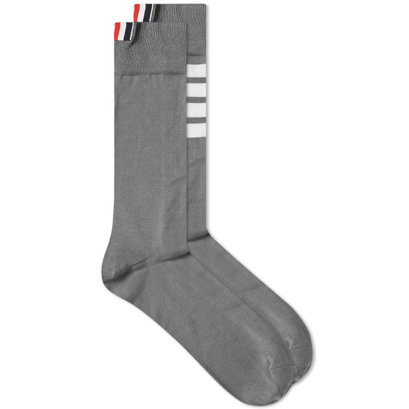 Чорапи Thom Browne Mid Calf Socks Сиво | MAS023B-01690-035