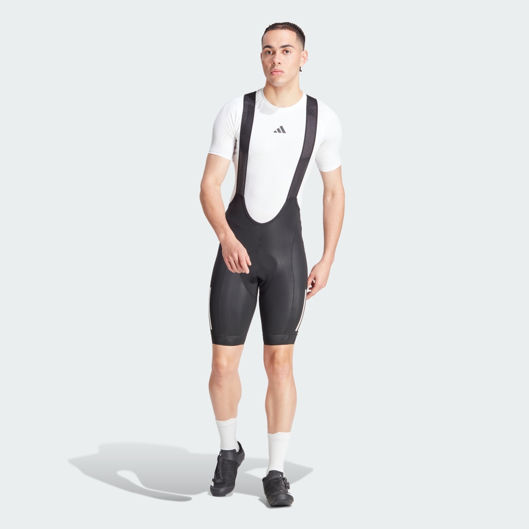 Къси панталони adidas Performance Essentials 3-Stripes Padded Cycling Bib Черно | IP2676, 0