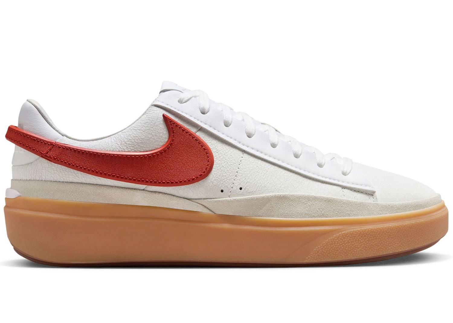 Кецове и обувки Nike Blazer Phantom Low White Dragon Red Gum Сиво | FN5820-100, 0