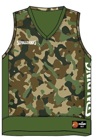 Потник Spalding Spalding Reversible Basketball Tank Top Зелено | 40221207-camokhaki, 1