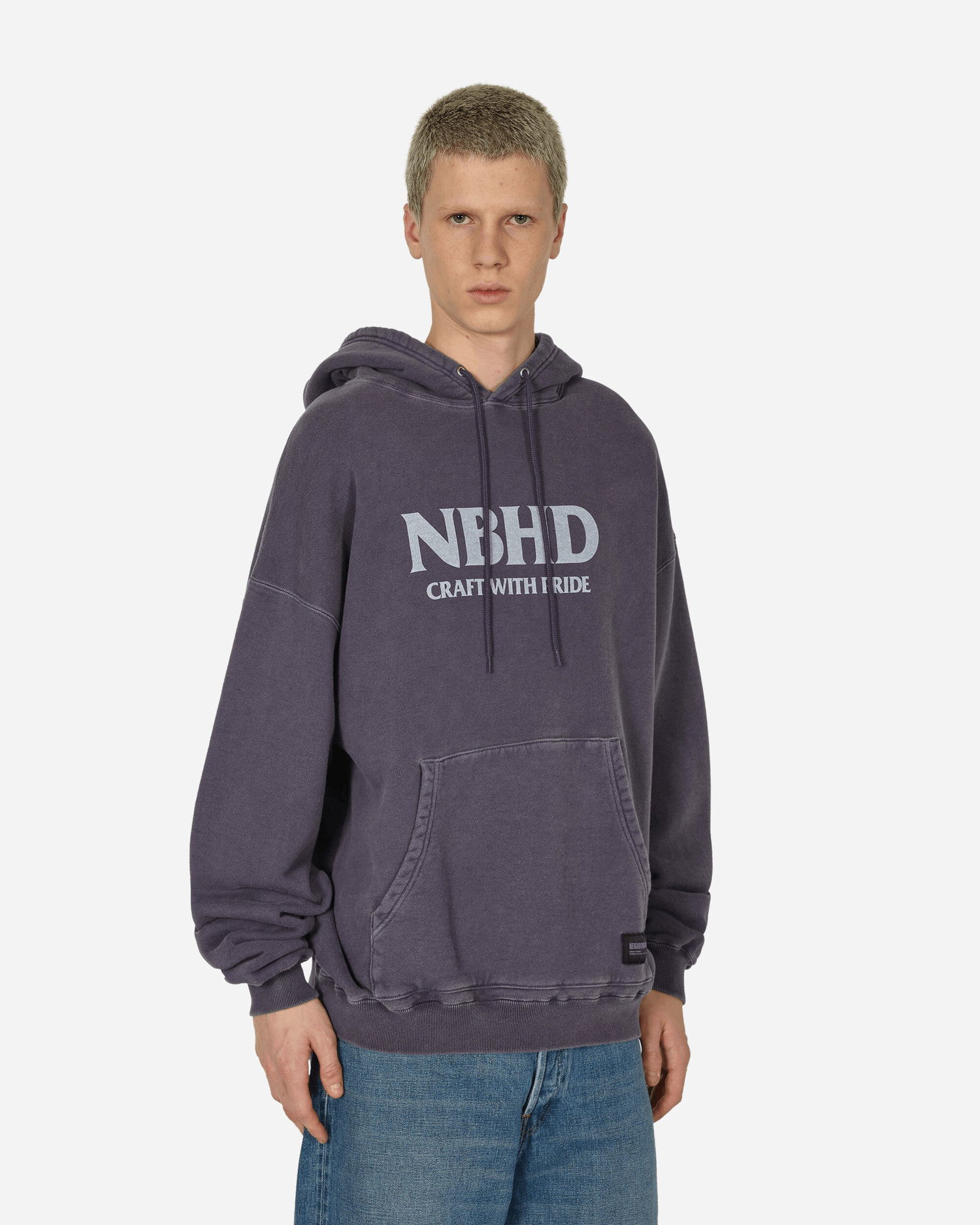 Суитчър Neighborhood Pigment Dyed Hoodie Лилаво | 232FPNH-CSM07 PU, 0