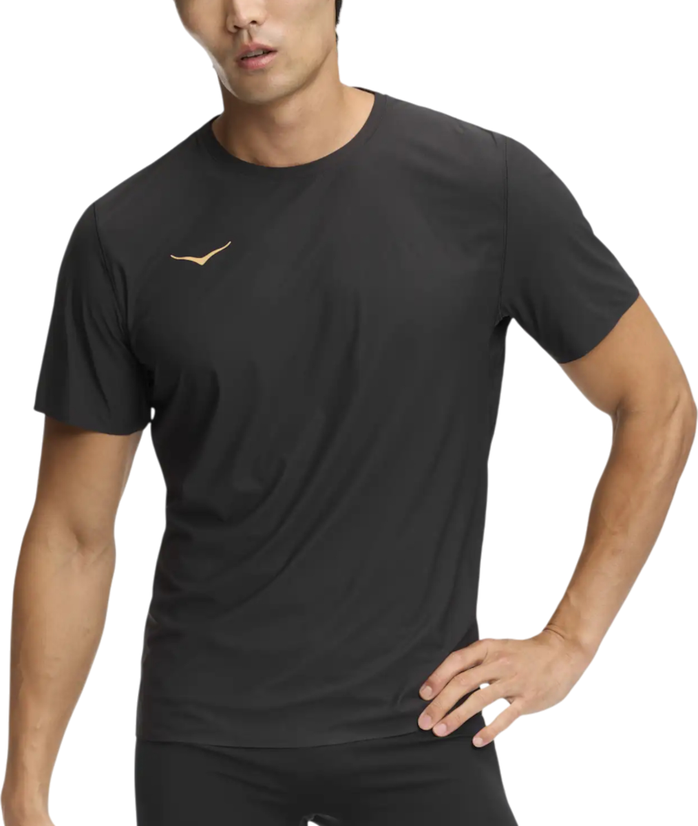 Тениска Hoka One One Short Sleeve T-Shirt Airolite 2.0 Черно | 1175771-bkgd, 0